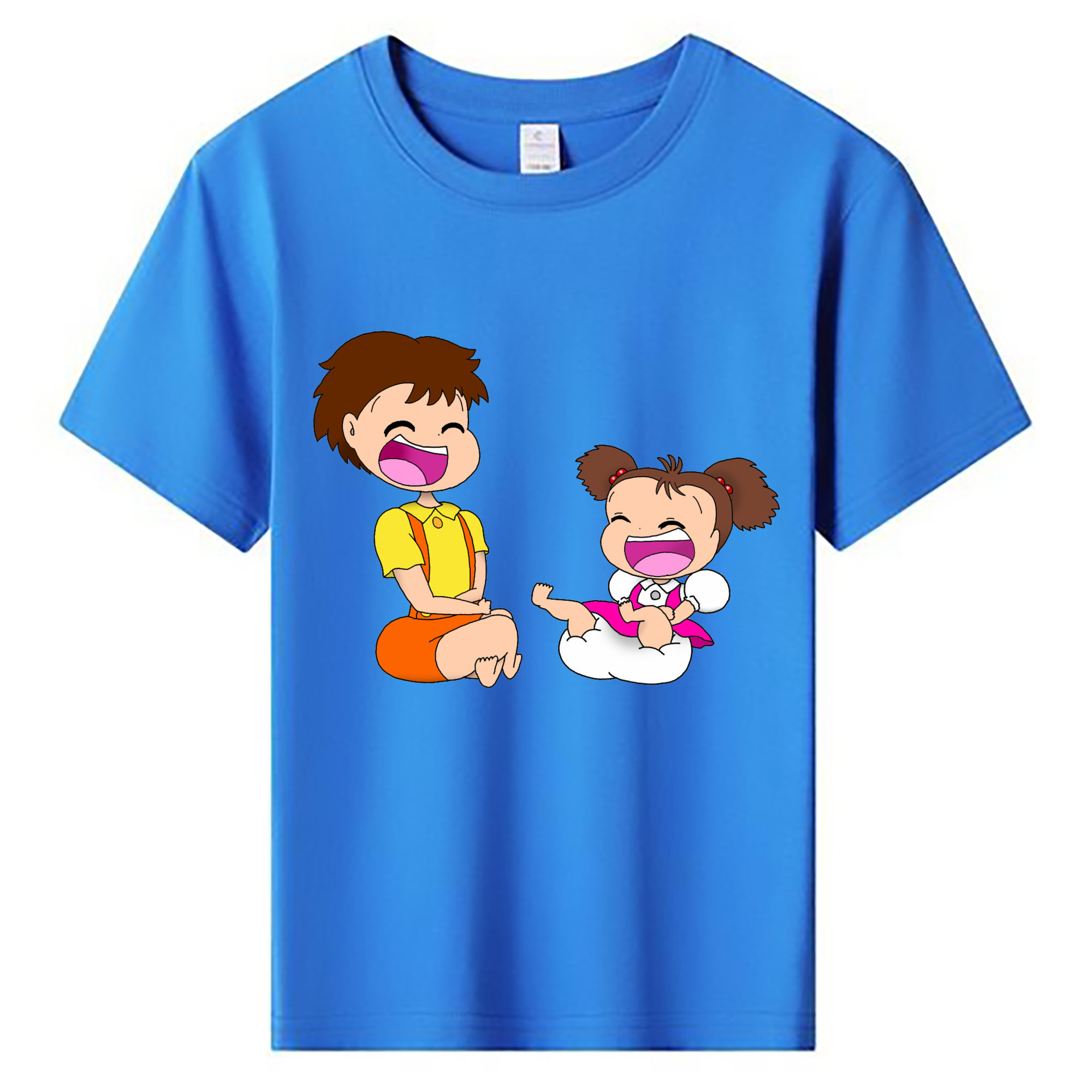 （画像用） となりのトトロ 草壁メイ 草壁サツキ My Neighbor Totoro Satsuki Kusakabe Mei Kusakabe 綿100％キッズTシャツ（フロントプリント）